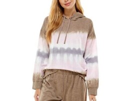 Roudelain Womens Tie-Dyed Hoodie Pajama Top Only,1-Piece Color Tie Dye S... - $47.92