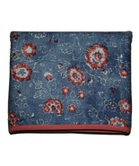 Ralph Lauren Indigo Traveler Slate Blue Rusty Pink Floral King Duvet MSR... - $199.99