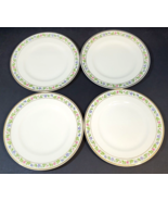 Set of 4 Harmony House Dorset China Floral Cream Plate 8&quot; - £27.12 GBP
