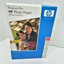 Sealed HP Premium Plus Photo Paper 4&quot;x6&quot; Borderless High Gloss 100 Sheets - £6.09 GBP