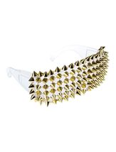 Rock , Lady Gaga Studded Glasses - Gold - $8.68