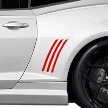 6pcs L&amp;R Side Vent Insert Stripe Decal Inlay Sticker For  2010-2015  Applique Gr - £35.77 GBP