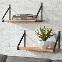 11 in. H x 24 in. W x 8 in. D StyleWell Wood Wall-Mount Bookshelf - £41.75 GBP