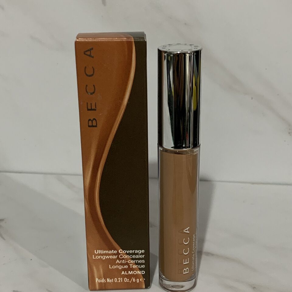BECCA ALMOND Concealer Ultimate Coverage Longwear (Med-Deep) Discont FRE... - $10.41