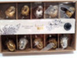 Christmas Glass Acorns Beaded String Lights Garland Fall Decor BATTERY O... - $42.56