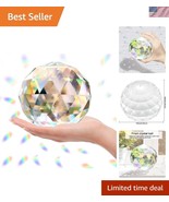High-Quality Crystal Sphere Suncatcher - Elegant Rainbow Maker for Windows - $40.50