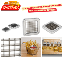 Stainless Steel 1/4 Blade Assembly And Push Block For French Fry Cutters... - $35.77