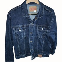 Vintage Guess long sleeve blue denim cowboy western jean jacket Ladies L... - $56.95