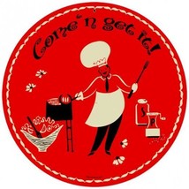 Come n Get It  Vintage 14&quot; Round Metal Sign - £23.39 GBP