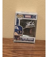 Funko Pop! Captain America #1419 Facsimile Laser Autographed (Box &amp; Prot... - $104.99