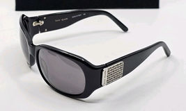 Kate Spade Party 0807 Sunglasses Black Oversized Wrap Full Rim Italy 56 ... - $641.11 MXN