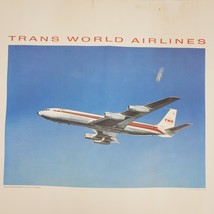 Vintage Trans World Airlines Poster ART TWA Starstream 22x17&quot; - £192.41 GBP