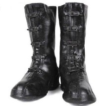 NEW OLD STOCK 1980s LA CROSSE MILITARY RUBBER 5 BUCKLE MID CALF OVER BOOTS - £28.76 GBP