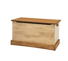 WOOD TOY BOX Amish Handmade Storage Chest Natural Walnut in Small Medium... - £328.54 GBP+