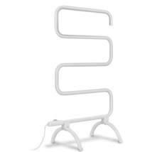 100W Electric Towel Warmer Drying Rack - Color: White - $139.49