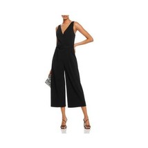 Aqua Womens XS Black Sleeveless V Neck Wide Leg Jumpsuit NWT BA39 - $827.98 MXN