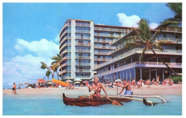 Outrigger Canoeing in front of the Hawaii Postcard - £7.73 GBP