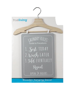 Laundry Rules: Guide to Procedures ~ Wooden Hanging Decor ~ 11.8&quot; x 16.7&quot; - £17.78 GBP