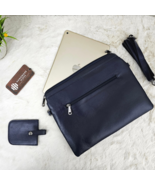 Handmade Dark Grey Leather iPad Sleeve, Genuine Leather Tablet Case, Zip... - $169.00