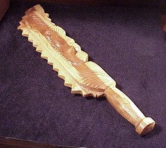 Tiki Style Wooden Sword for Wall Hanging, Tiki Bar - £7.77 GBP