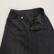 SHEIN Women's Black Front Zipper & High Slit Size 26 Waist 25" image 13