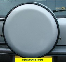 SILVER SEMI RIGID TYRE WHEEL COVER 4X4 VAN CARAVAN TRAILER PLASTIC REAR ... - $60.95