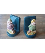 Heavy Ceramic Gnome Bookends 4.5 x 3 x 3 inches - £70.38 GBP
