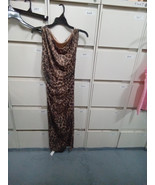 Animal Print Slip Dress Size S Sleeveless Sheer 346 JJ - $20.57 CAD