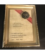 Vintage Picture Frame, 5 x 7, 24k Gold Plated , Golden Medallion, Regal,... - £42.46 GBP