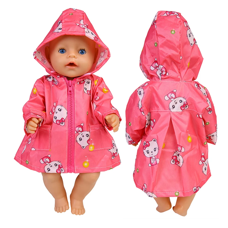 43 Cm Doll Raincoat 18 Inch American Og Girls Doll Clothes Girls Play Toy - $9.93+
