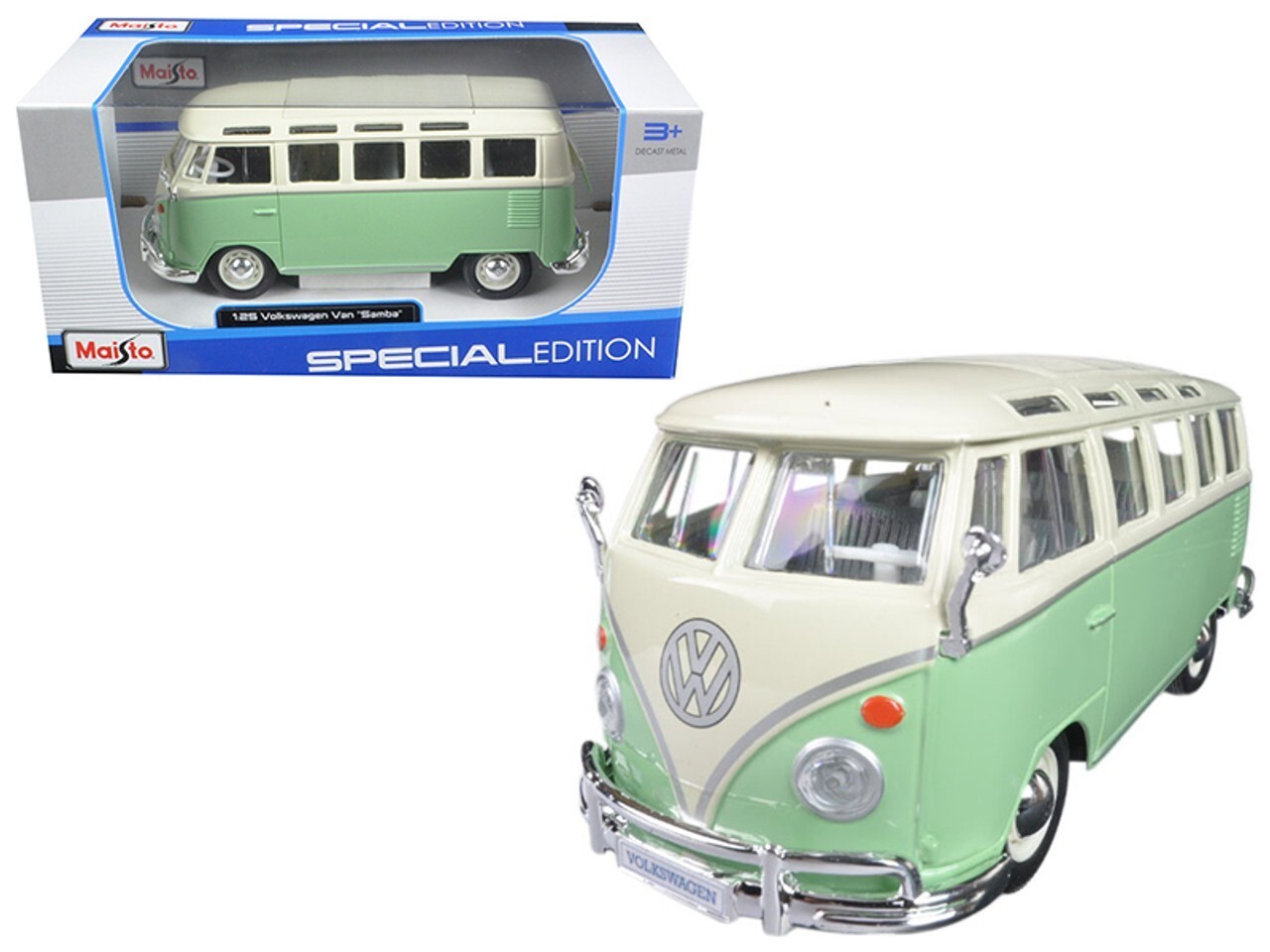 1951 Volkswagen  VW T1 (Type 2) Samba Bus Van 1/25 Scale Diecast Model -... - $34.64