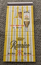 Vintage Matchbook Cover Matchcover Liquor Ronrico Rum - $2.85