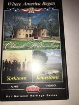 Where America Began;Colonial Williamsburg, Yorktown,Jamestown-VHS RARE VINTAGE - £46.95 GBP