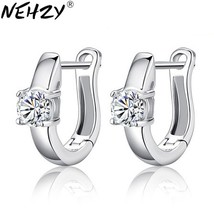 NEHZY Silver four claws Ear ring cute female models fashion crystal jewelry supe - £7.00 GBP