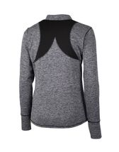 NWT ANNIKA CUTTER & BUCK BLACK Frequency Long Sleeve Mock Golf Shirt size M image 2