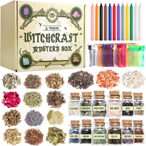 Witchcraft Starter Kit, Witchcraft Supplies for Wiccan Altar- 63 Pack of... - $34.33