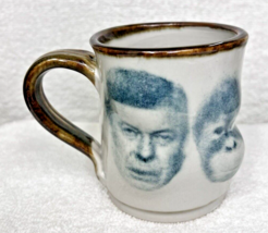 2004 Agit Ware Portland Oregon Pottery Coffee Mug Monkey George Bush Jr - $24.26
