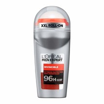 L&#39;Oreal Men Expert Invincible 96 Hours Deodorant Roll-On - 50ml/1.7oz - £18.37 GBP