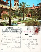 Florida St. Augustine Flagler College Posted 1981 to Rehoboth MA Postcard - £7.38 GBP