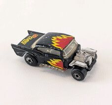  1979 Matchbox Superfast '57 Chevy Black Hot Rod missing Hood #4 Vintage - $9.50