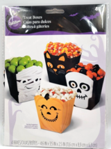 Wilton Halloween Monster Popcorn Box Kit 7083 Pk of 4 Treat Boxes 4.6"X3.5"X2.5" - $7.92