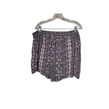 FOREVER 21 + Plus Size 2X Blue White Rayon Shorts Elastic Waist Casual S... - $19.99