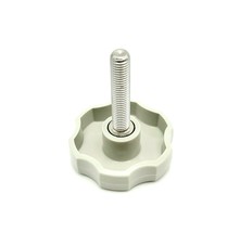 1/4&quot;-28 Thumb Screw Bolts Fine Thread Gray Plastic Clamping Cap Stainless 4 Pack - £9.70 GBP+
