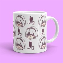 Kawaii 2B Nier Automata Mug, Videogame Waifu, Anime Game RPG, DPM7, 11oz 15oz - £14.95 GBP+