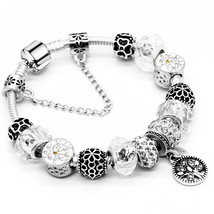 Romantic Style Life Of Tree Beads Charm Bracelets With Chain Bracelets for Women - £11.98 GBP