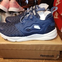 NEW Reebok Furylite Sneakers Navy, Womens size 6.5 with box - £30.85 GBP