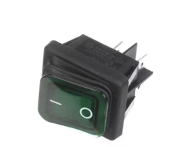 Cretors T120/55 Switch Rocker DPST Lighted Green - $99.83 CAD