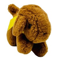 Eden Madeline Pet Dog Genevieve Plush Brown Puppy Yellow Ribbon 4 inch 1992 - $23.36