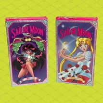 Sailor Moon VHS Lot of 2 Evil Eyes &amp; Secret Identities Anime DiC 1995 - £15.72 GBP