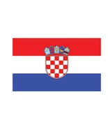 CROATIA POLYESTER INTERNATIONAL COUNTRY FLAG 3 X 5 FEET - £5.60 GBP